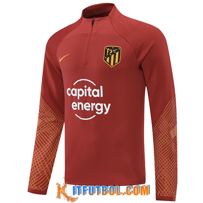 Sudadera De Entrenamiento Atletico Madrid Marrón 2022/2023