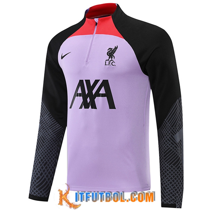 Sudadera De Entrenamiento FC Liverpool Violeta/Negro 2022/2023