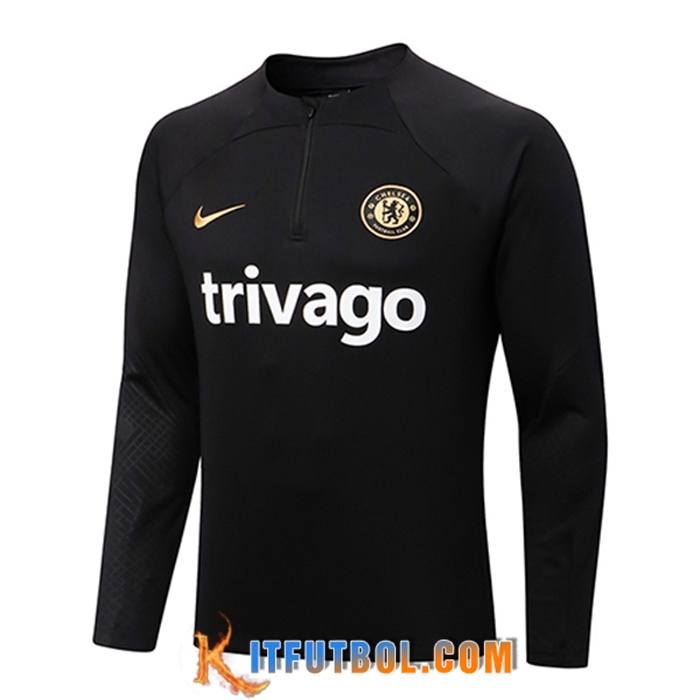 Sudadera De Entrenamiento FC Chelsea Negro 2022/2023