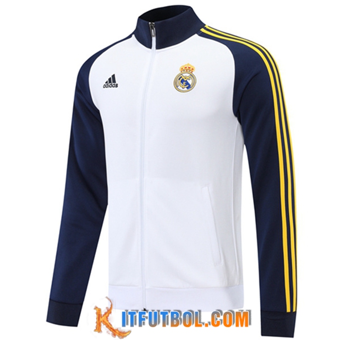 Chaquetas Futbol Real Madrid Blanco/Azul marino 2022/2023