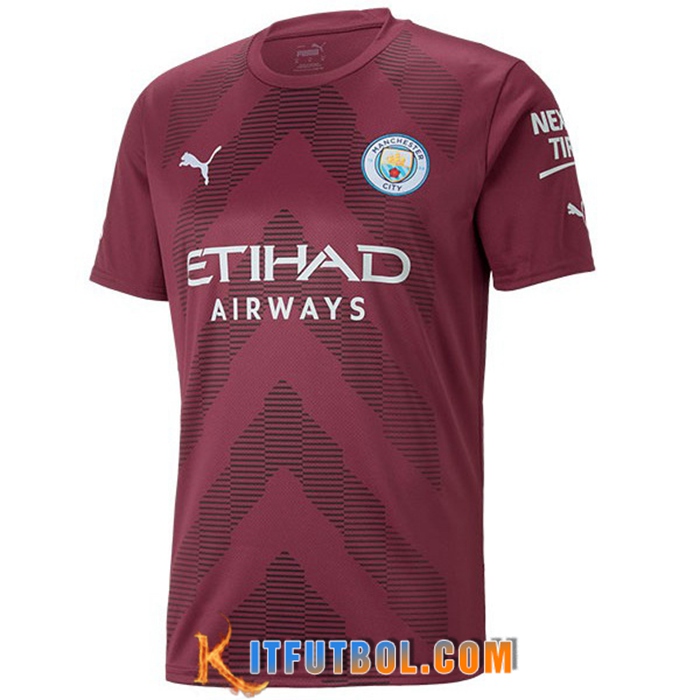 Nueva Camisetas De Futbol Manchester City Marrón Portero 2022/2023