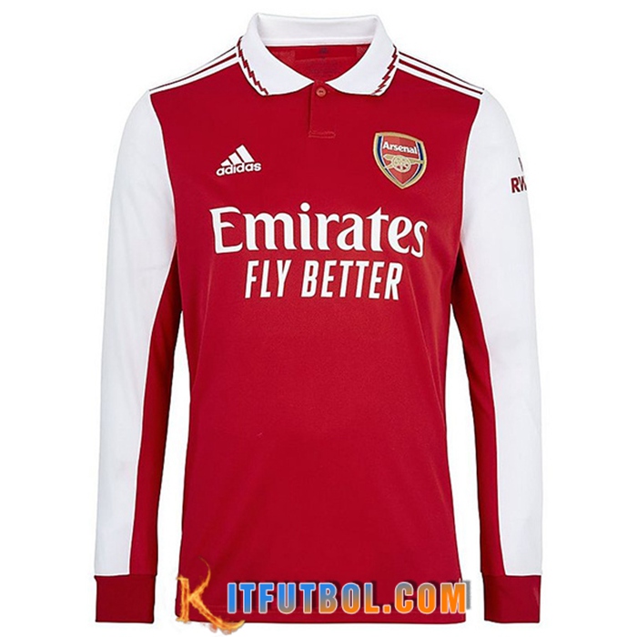 Nueva Camisetas De Futbol Arsenal Manga Larga Primera 2022/2023