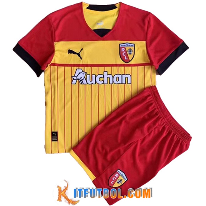 Nueva Camisetas De Futbol RC Lens Ninos Primera 2022/2023