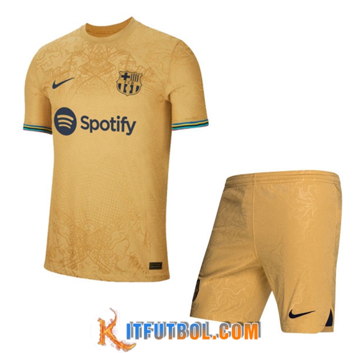 Camisetas De Futbol FC Barcelona Segunda + Shorts 2022/2023