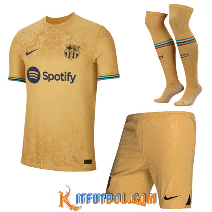 Camisetas De Futbol FC Barcelona Segunda (Shorts + Calcetines) 2022/2023
