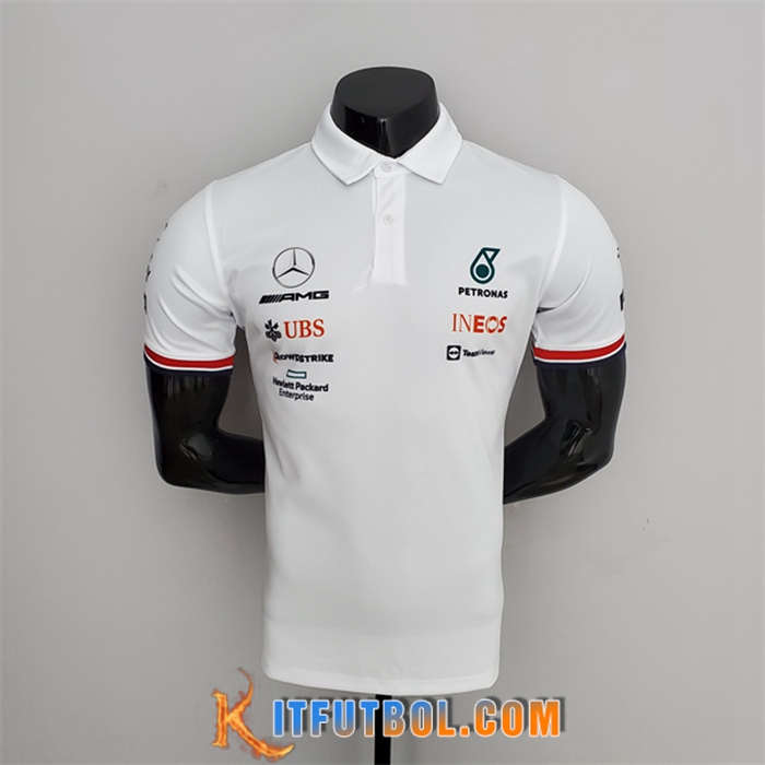 Polo F1 Mercedes Benz Blanco 2022