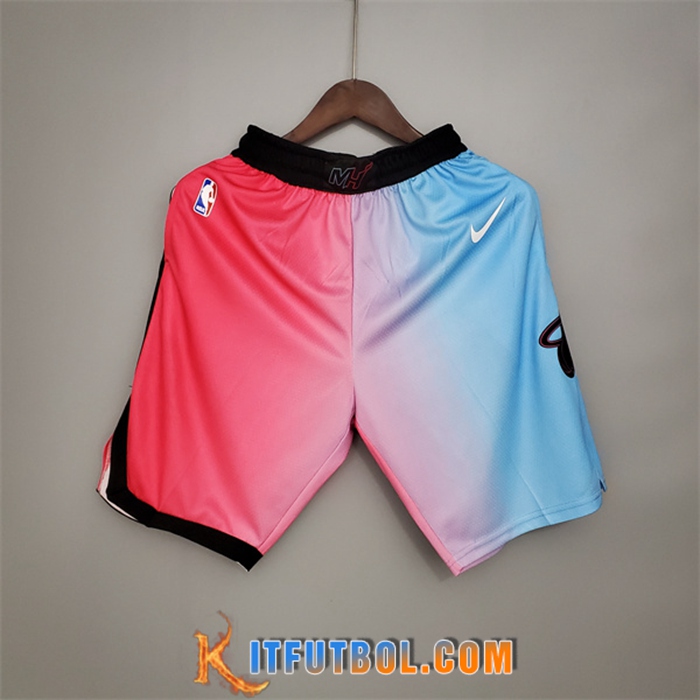 Nueva Cortos NBA Miami Heat Rosa/Azul Gradient Color City Edition