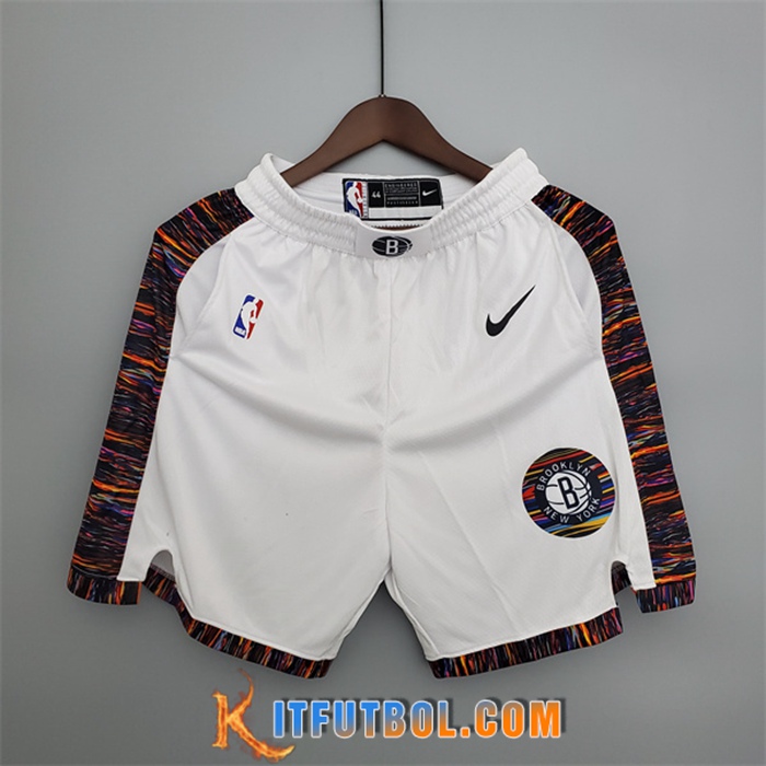 Cortos NBA Brooklyn Nets Blanco