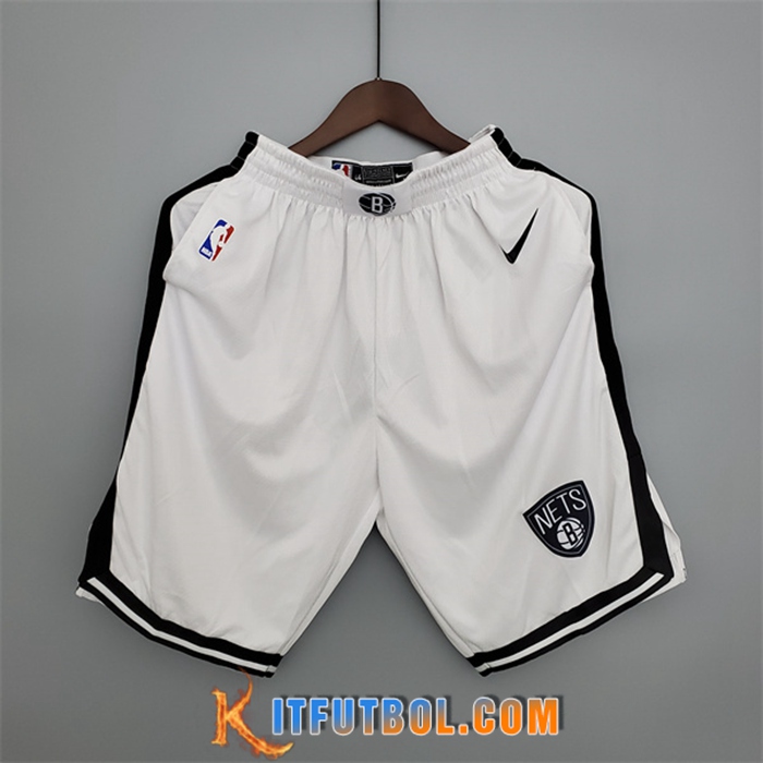 Nueva Cortos NBA Brooklyn Nets Blanco