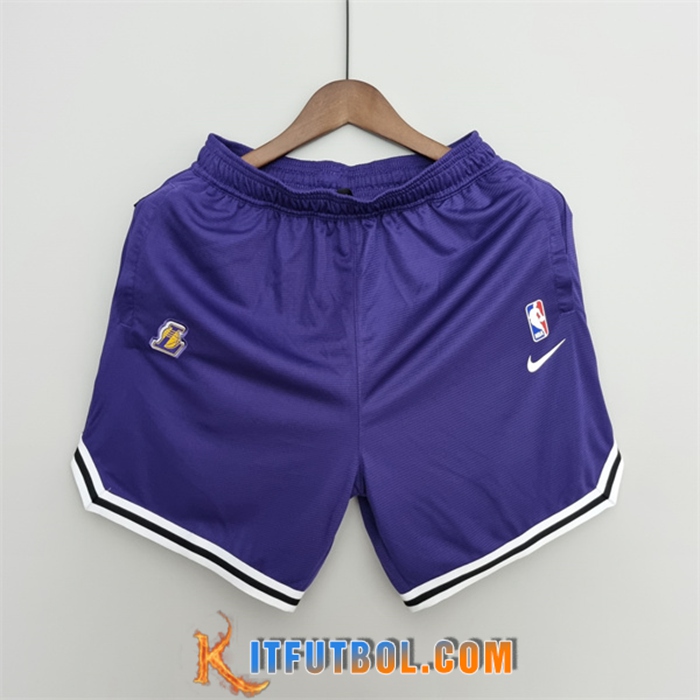 Cortos NBA Los Angeles Lakers 2022 Púrpura US Training