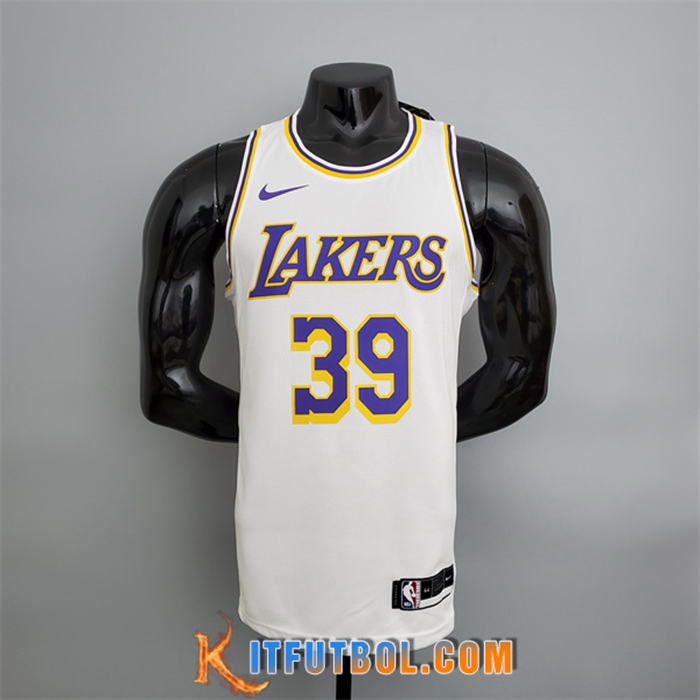 Camisetas Los Angeles Lakers (Howard #39) Blanco Encolure Ronde