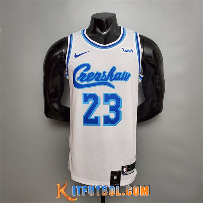 Camisetas Los Angeles Lakers (James #23) Blanco