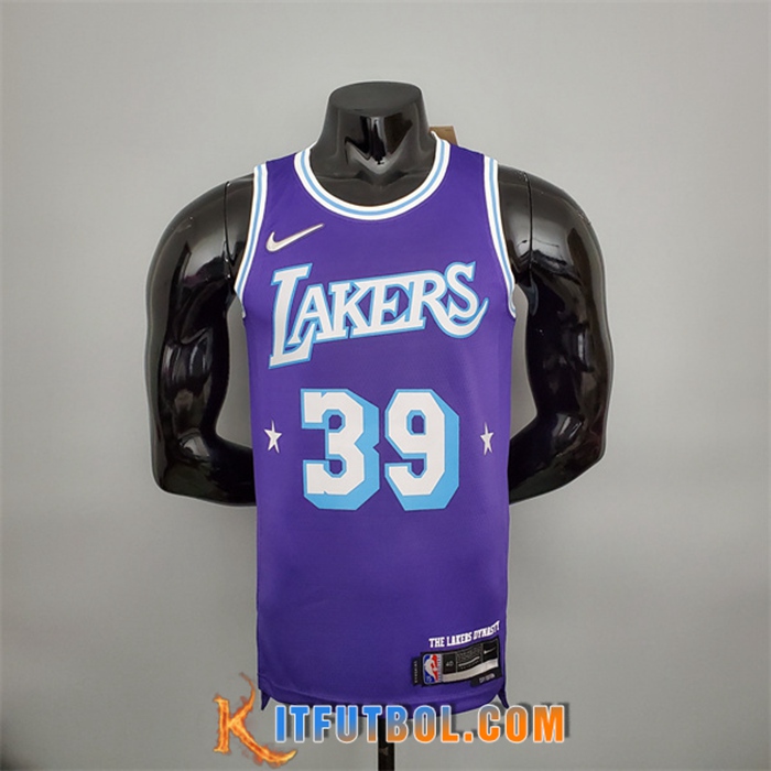 Camisetas Los Angeles Lakers (Howard #39) Púrpura 75th Anniversary City Edition