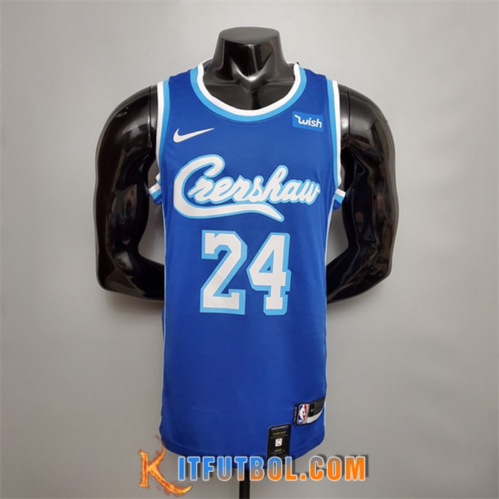 Camisetas Los Angeles Lakers (Bryant #24) Azul
