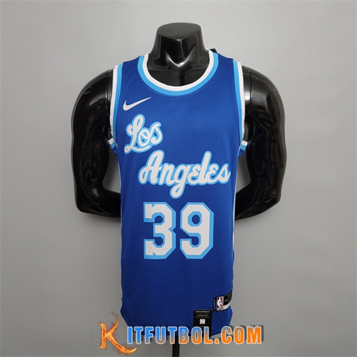 Camisetas Los Angeles Lakers (Howard #39) Azul Retro Night
