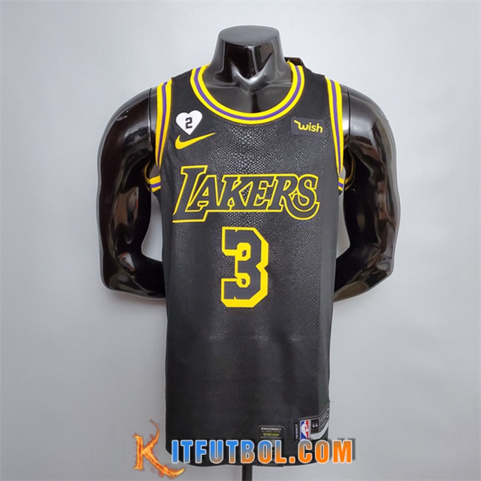 Camisetas Los Angeles Lakers (Davis #3) Negro