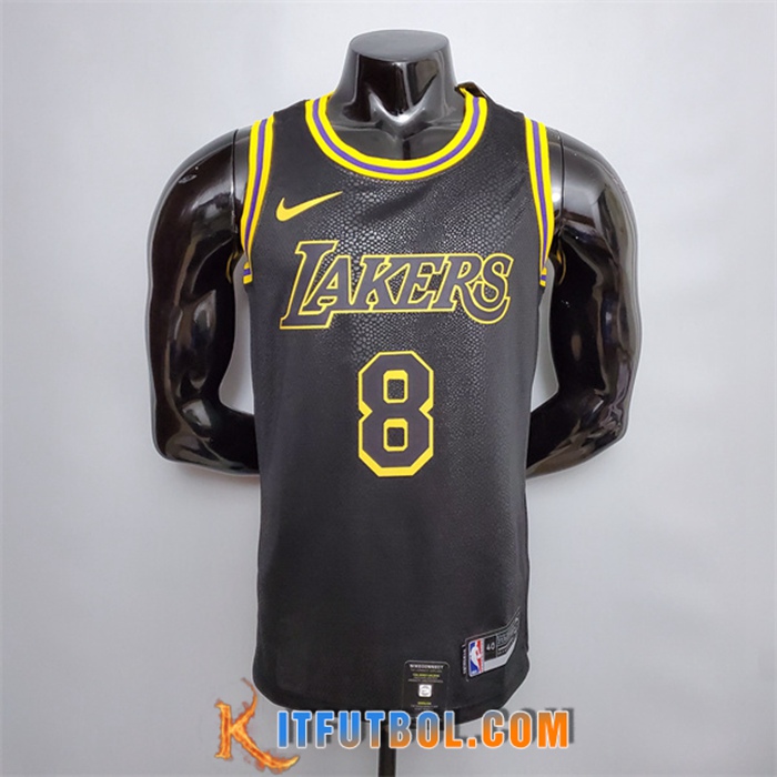 Camisetas Los Angeles Lakers (Bryant #8) Negro