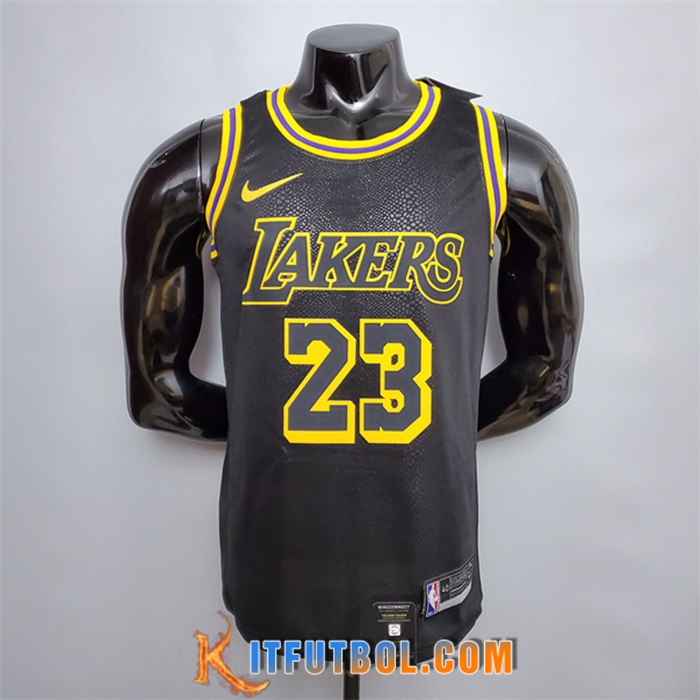 Nueva Camisetas Los Angeles Lakers (James #23) Negro