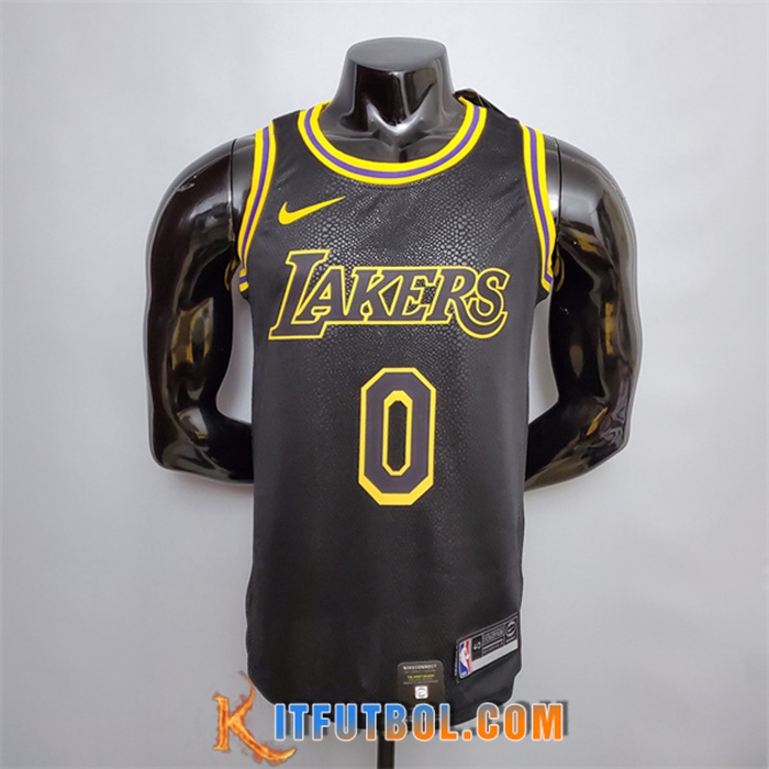 Camisetas Los Angeles Lakers (Kuzma #0) Negro