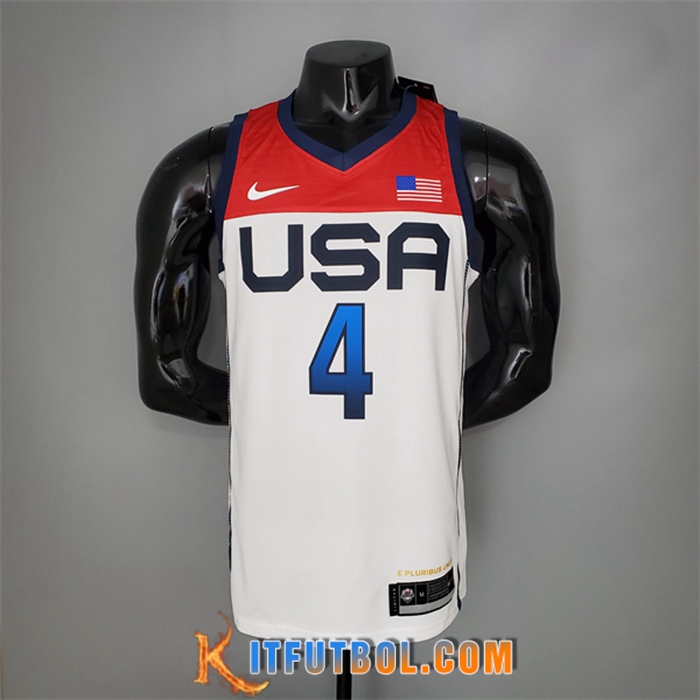 Camisetas Jeux Olympiques (Beal #4) USA Team 2021 Blanco