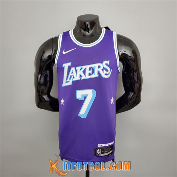 Camisetas Los Angeles Lakers (Anthony #7) Púrpura 75th Anniversary City Edition