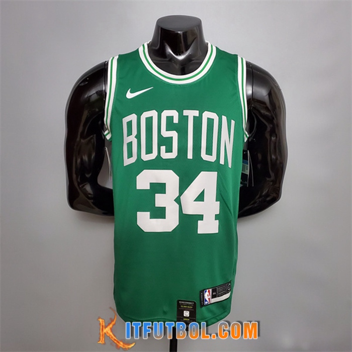 Camisetas Boston Celtics (Pierce #34) Verde