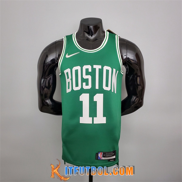 Camisetas Boston Celtics (Irving #11) Verde 75th Anniversary