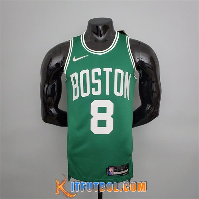 Camisetas Boston Celtics (Walker #8) Verde 75th Anniversary
