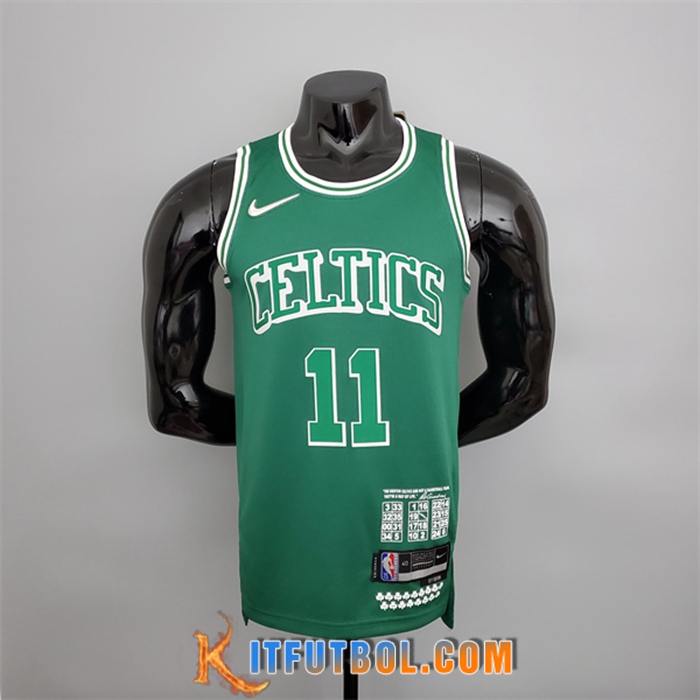 Camisetas Boston Celtics (Irving #11) 2022 Verde Teltes City Edition