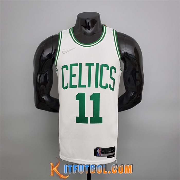 Camisetas Boston Celtics (Irving #11) Blanco 75th Anniversary