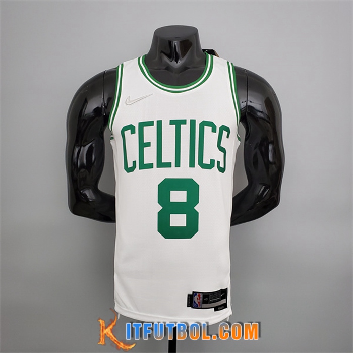 Camisetas Boston Celtics (Walker #8) Blanco 75th Anniversary