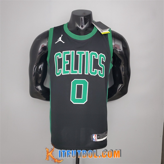 Camisetas Boston Celtics (Tatum #0) Negro Jordan Theme
