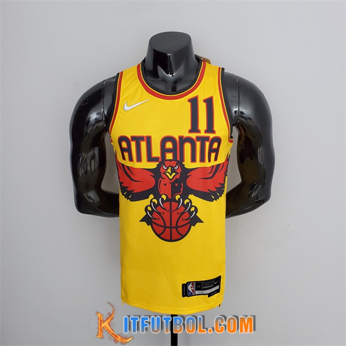 Camisetas Atlanta Hawks (Young #11) Amarillo 75th Anniversary City Edition