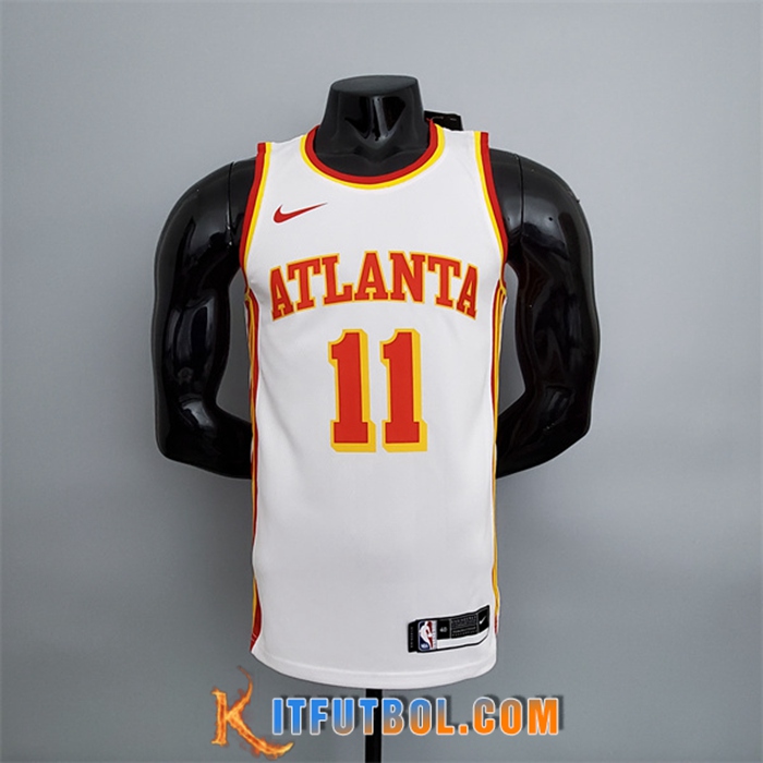 Camisetas Atlanta Hawks (Young #11) Blanco