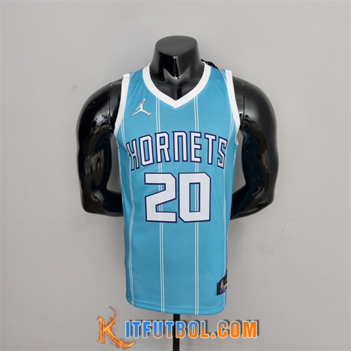 Camisetas Charlotte Hornets (Hayward #20) Azul 75th Anniversary