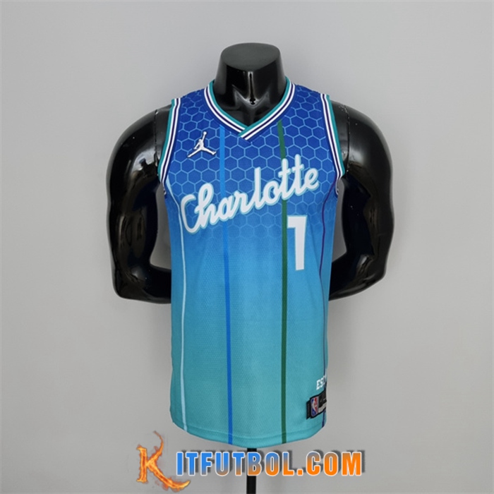 Camisetas Charlotte Hornets (Ball #1) 2022 Azul City Edition