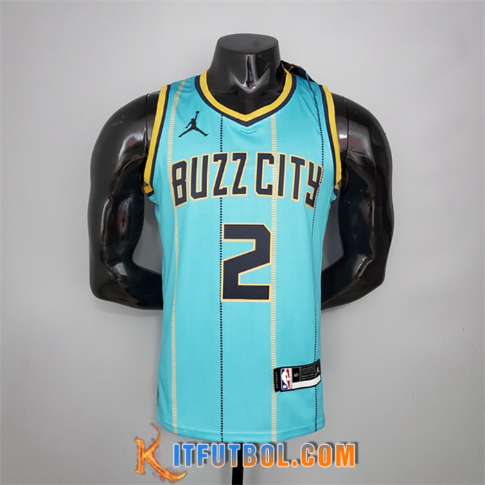 Nueva Camisetas Charlotte Hornets (Ball #2) Verde