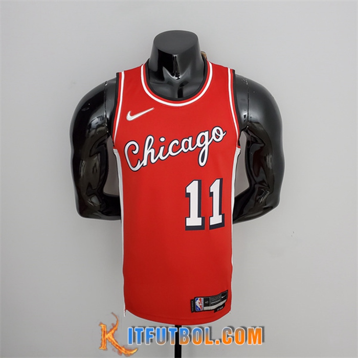 Camisetas Chicago Bulls (Derozan #11) Rojo 75th Anniversary City Edition