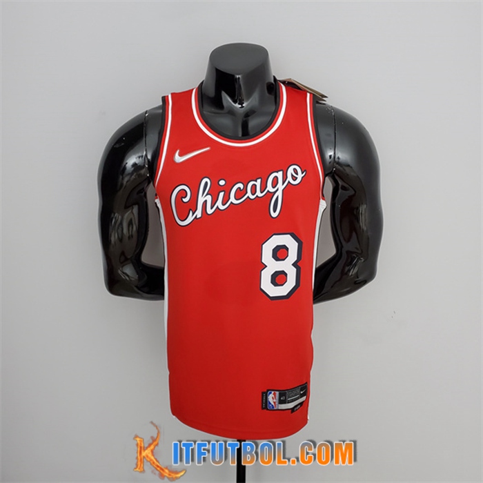 Camisetas Chicago Bulls (Lavine #8) Rojo 75th Anniversary City Edition