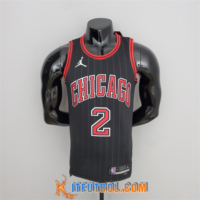 Camisetas Chicago Bulls (Ball #2) Negro 75th Anniversary