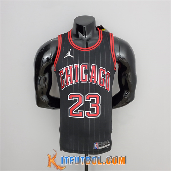 Camisetas Chicago Bulls (Jordan #23) Negro 75th Anniversary