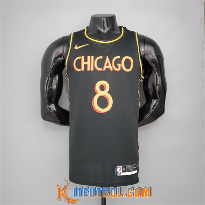 Nueva Camisetas Chicago Bulls (Lavine #8) Negro City Edition
