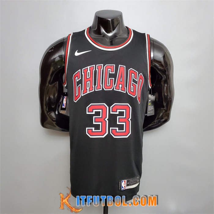 Camisetas Chicago Bulls (Pippen #33) Negro