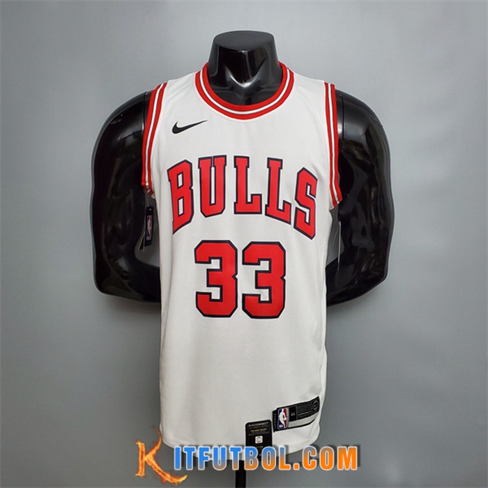 Camisetas Chicago Bulls (Pippen #33) Blanco