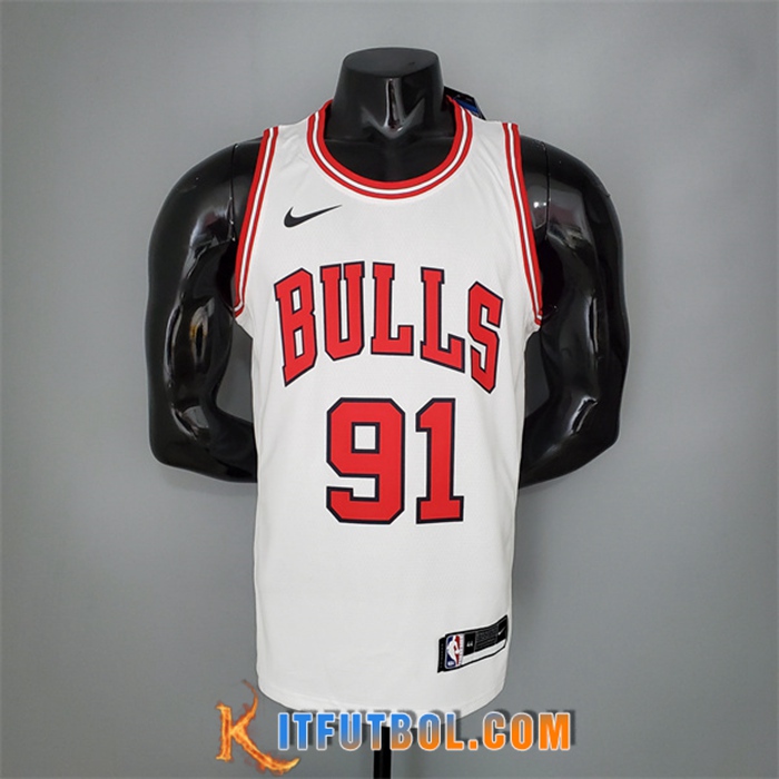 Camisetas Chicago Bulls (Rooman #91) Blanco
