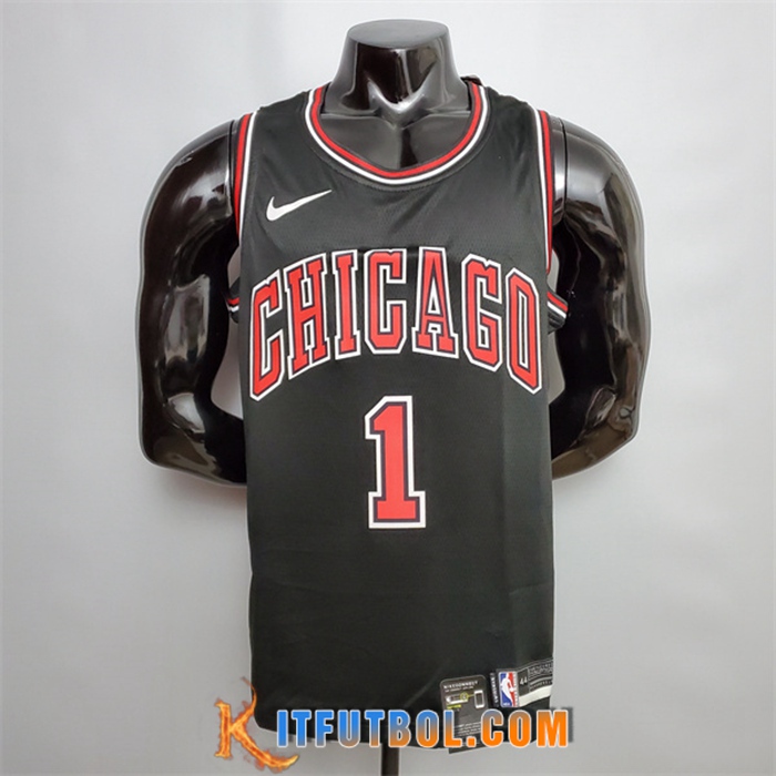 Camisetas Chicago Bulls (Rosa #1) Negro