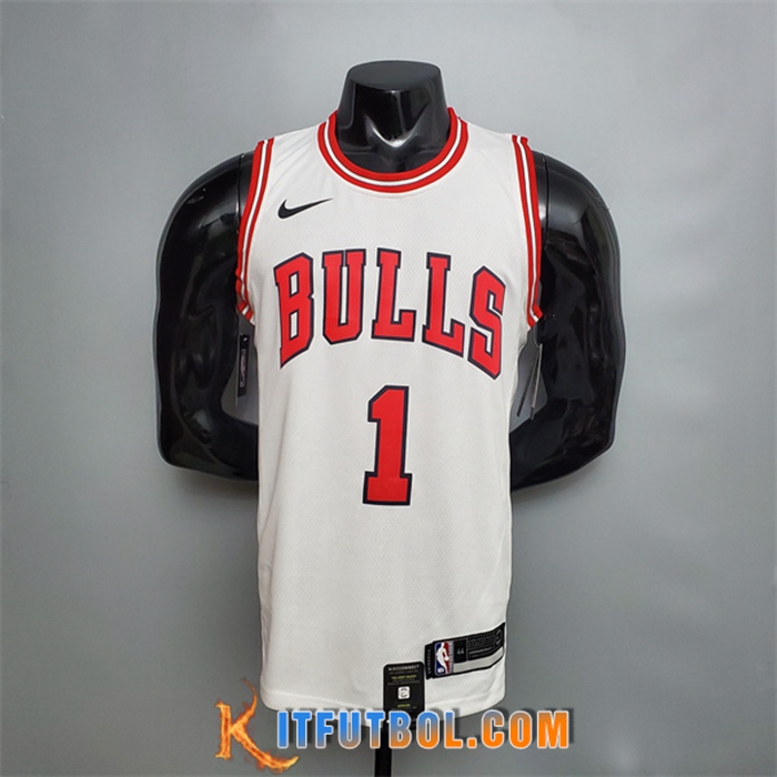 Camisetas Chicago Bulls (Rosa #1) Blanco