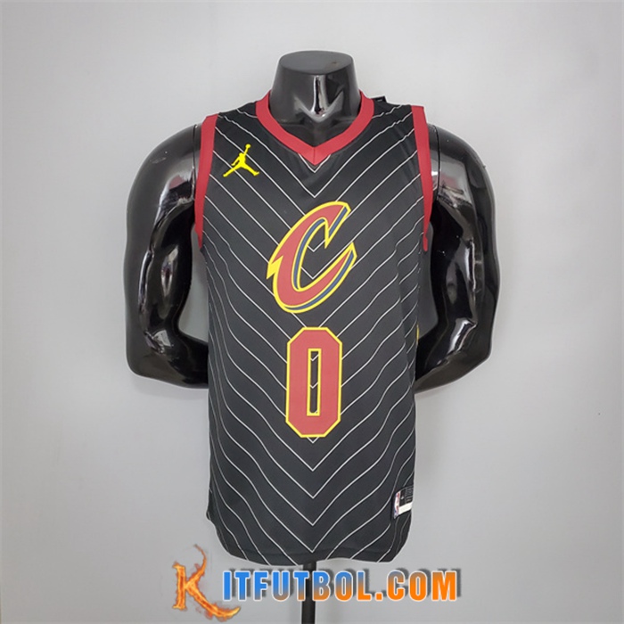 Camisetas Cleveland Cavaliers (Love #0) 2021 Negro Jordan Theme Limited Edition