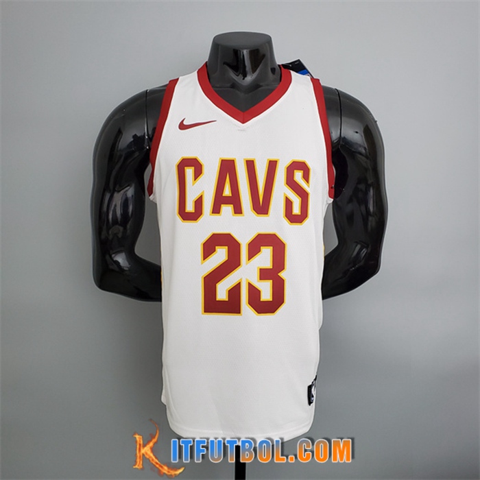 Camisetas Cleveland Cavaliers (James #23) Blanco