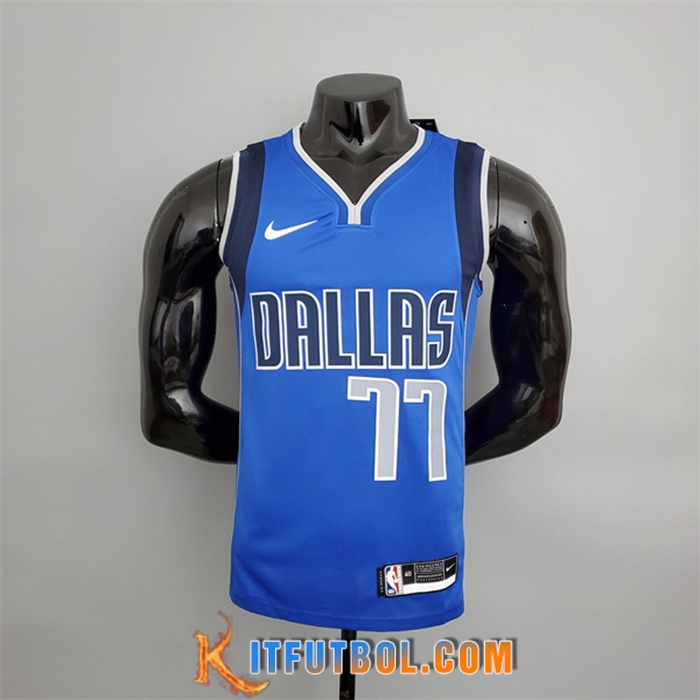 Camisetas Dallas Mavericks (Doncic #77) Azul